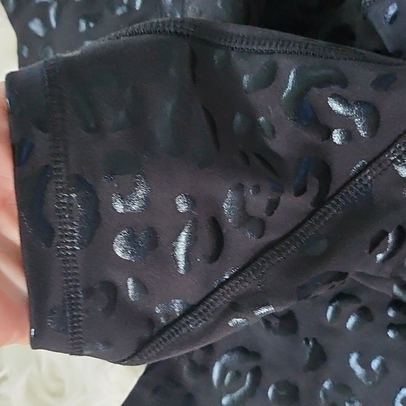 Cato Black on Black Leopard Print Leggings - Picture 5 of 13